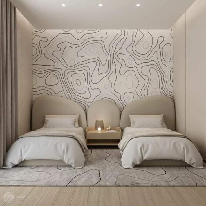 Kids' Bedroom with Wall Headboard – Design 18