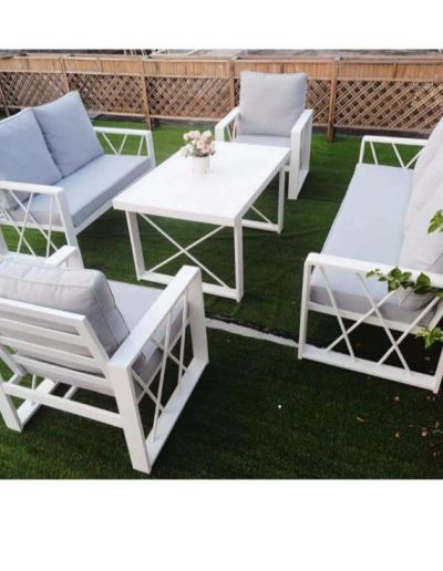 Out Door furniture and garden grass - 1