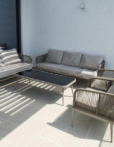 Out Door furniture and garden grass - 1