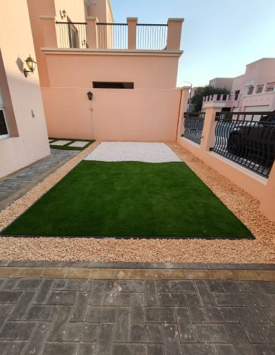 Out Door furniture and garden grass - 1