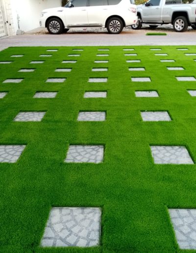 Out Door furniture and garden grass - 1