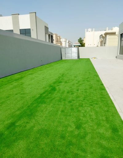 Out Door furniture and garden grass - 1