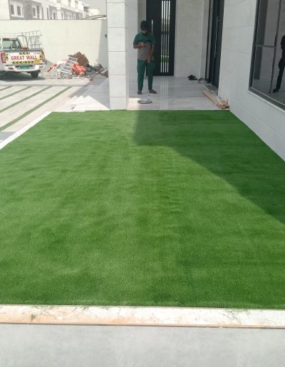 Out Door furniture and garden grass - 1