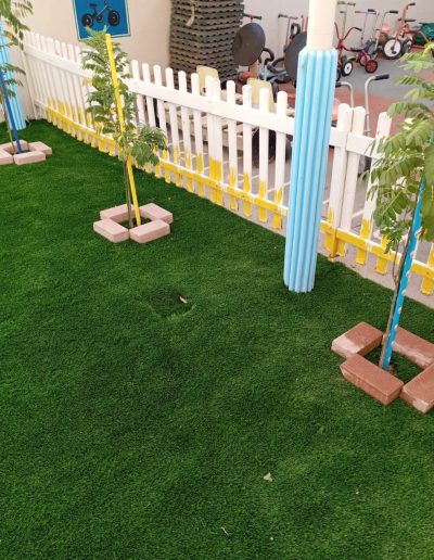 Out Door furniture and garden grass - 1