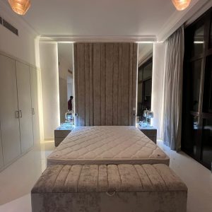 Feel Nice Interior Design - Upholstered Wall Headboard Beige Dubai